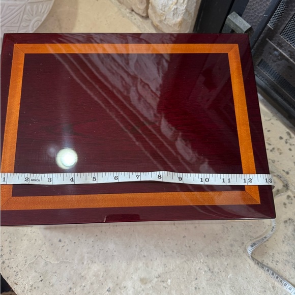 Luxury Wooden Jewelry Box with Mirror – 3-Tier Jewelry Organizer Chest - Picture 10 of 13